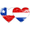 Chile_Holland_Flagge_Herz_used