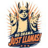 No Drama Just Llama Cool Retro