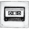 Cassette - hand carved artwork