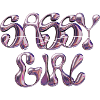 Sassy Elle Métal Lettres