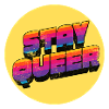 Graphique arc-en-ciel Stay Queer