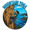 Mountain yoga on the cliffs