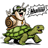 Swift Snail on Turtle