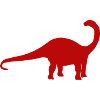Silhouette du brontosaure