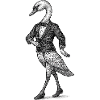 Swan en smoking