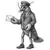 Lobster Courier in Suit