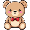Teddybär, süßes Plüschkind, Teddybär