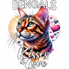 Amour des chats du Bengale