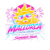 Mallorca Retro Neon Sonnenbild