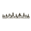 Silhouette forestière