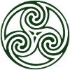 Celtic Triskel Spiral Crest