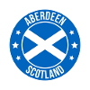 Aberdeen Scotland Circular Flag Emblem
