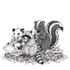 Stay Trashy Raccoon Opossum Skunk