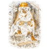 Rottweiler Dog Construction Worker