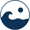 Circle Waves Sun Logo