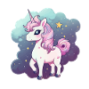 Licorne pastel