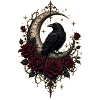 Dark Romantic Raven Moon