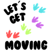 Allons-y – T-shirt pour enfants Dinosaur Tracks