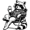 Waschbär Relax