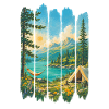Nature Signs: Lake and Mountains