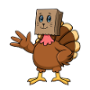 Meow Meow Turkey Cat Thanksgiving Graphic