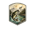 Fischsprung am Bergsee