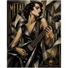 Gothic Guitar Heroine Deco Style