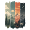 Sylvan signs: mountains and huts