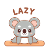 Koala zen paresseux méditant