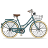 Retro City Cruiser Bicycle Art
