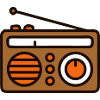 Retro Radio Cassette Music 80s