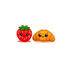 Amis croissants à la fraise