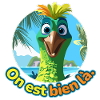 Oiseau cartoon estival humour soleil
