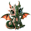 Petit Dragon Ami : Bébé Dragon mignon