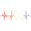 German Shepherd Heart Line
