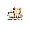 Coffee Kitten Illustration