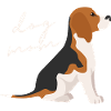 Beagle Mom Script Badge