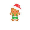 Lebkuchen-Weihnachtsmann-Geschenk-Tee