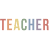 Soft-Pride-Lehrer-Typografiedesign im 90er-Jahre-Look