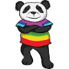 Panda Rainbow Pride with Attitude