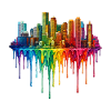 Boston Massachusetts Dripping Paint