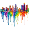 Detroit Michigan Dripping Paint