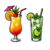 Tropical cocktails