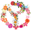 Flower Power Peace Symbol