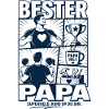 Bester Papa Superheld Design