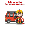 Ich werde Feuerwehrmann – Süßes Feuerwehr-Shirt 
