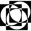 geometric circles and squares pattern