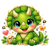 Cute Triceratops – Little Baby Dinosaur