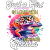 Mädchen Leopardgecko