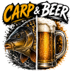 Carp And Beer Funny Fishing Design